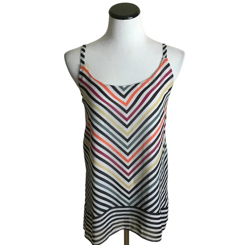 Cabi Linea Multi Color Chevron Tank Top